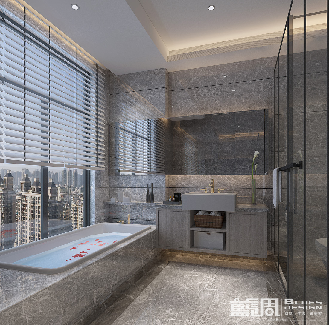 曦灣天馥私宅設計:衛生間 曦灣天馥私宅設計|藍調設計