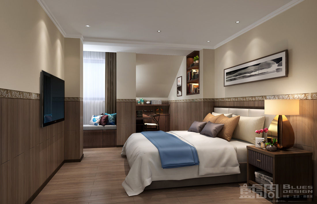 公園大地別墅設計-臥室