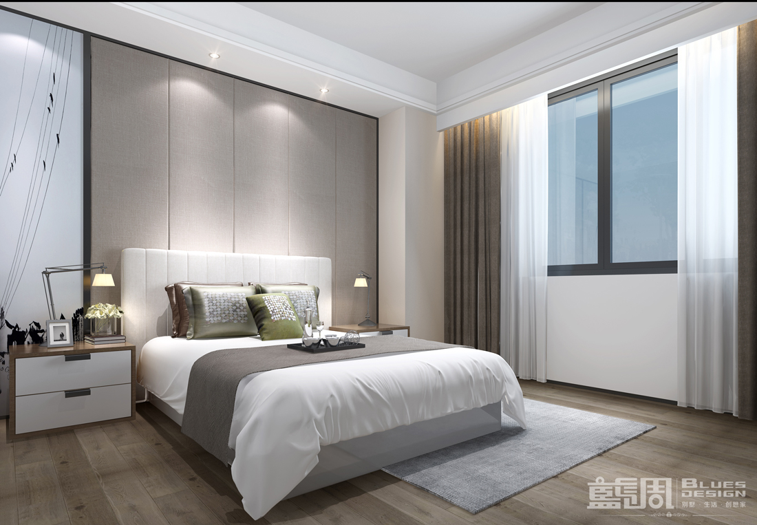 水映山岸公館別墅裝修設(shè)計:客房