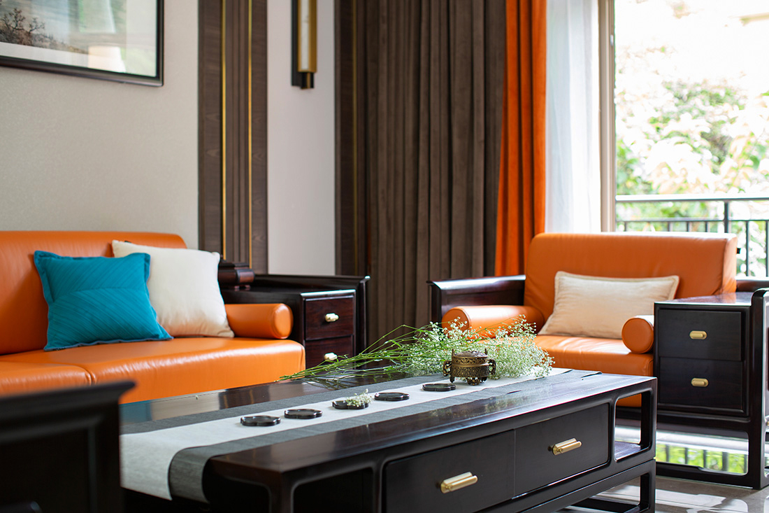 公園大地聯(lián)排別墅客廳裝修設(shè)計(jì)-