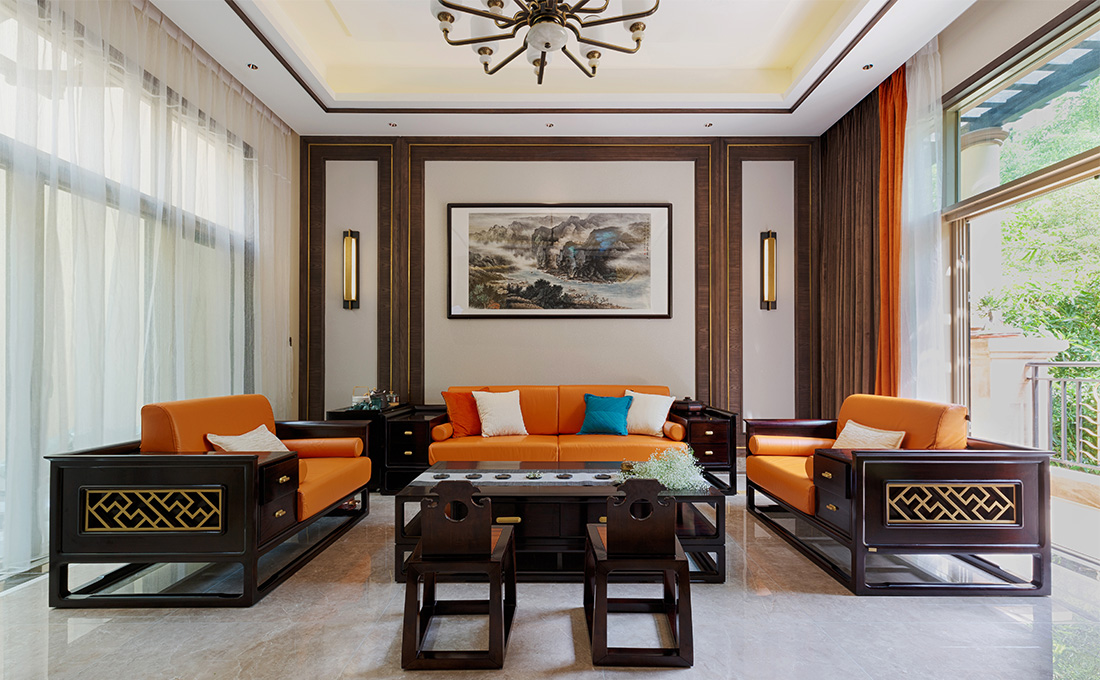 公園大地聯(lián)排別墅裝修設(shè)計(jì)-客廳