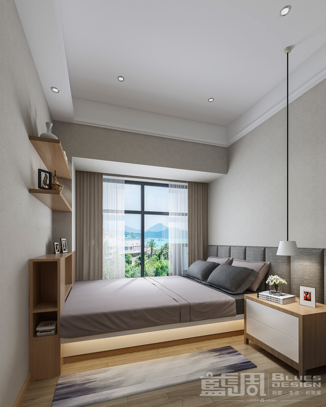 深圳尚峰私宅設計-長輩房 | 藍調(diào)設計